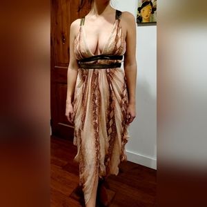 Bebe silk maxi dress